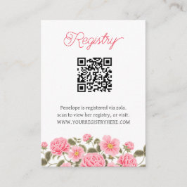 QRCODE-REGISTRIERUNG für weich blaue und rosa BLUM Begleitkarte