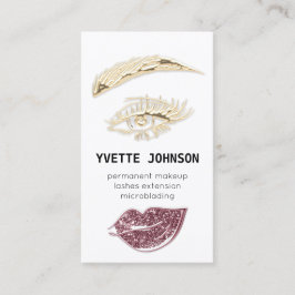 QRCode-Rose des Lash Brow Permanent Makeup-Logos Visitenkarte