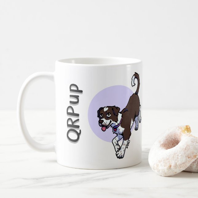 QRPup Cup - Hazel Kaffeetasse (Mit Donut)
