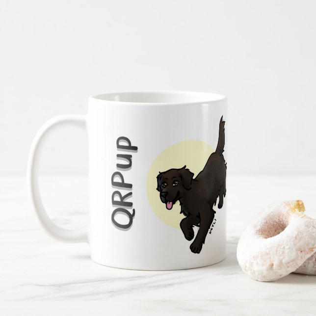 QRPup Cup - Schokolade Kaffeetasse (Mit Donut)