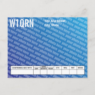 QSL-Karte Fügen Sie Ihr eigenes Foto hinzu Postkarte