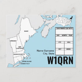 QSL-Karte New England Karte