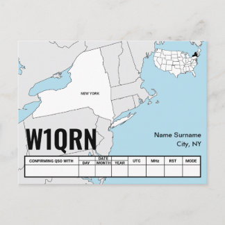 QSL-Karte New York State Karte