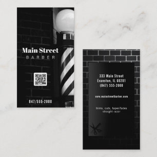QT-Code-Barbershop-Visitenkarte Visitenkarte
