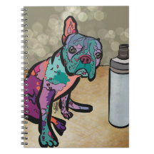 QT Pie Frenchie Notebook