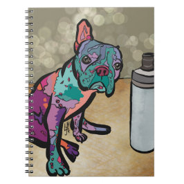 QT Pie Frenchie Notebook Notizblock