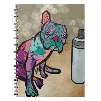 QT Pie Frenchie Notebook Notizblock