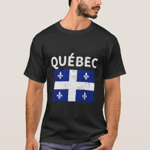 Quã©Bec Quebec Quebecois Flag Kanada T-Shirt