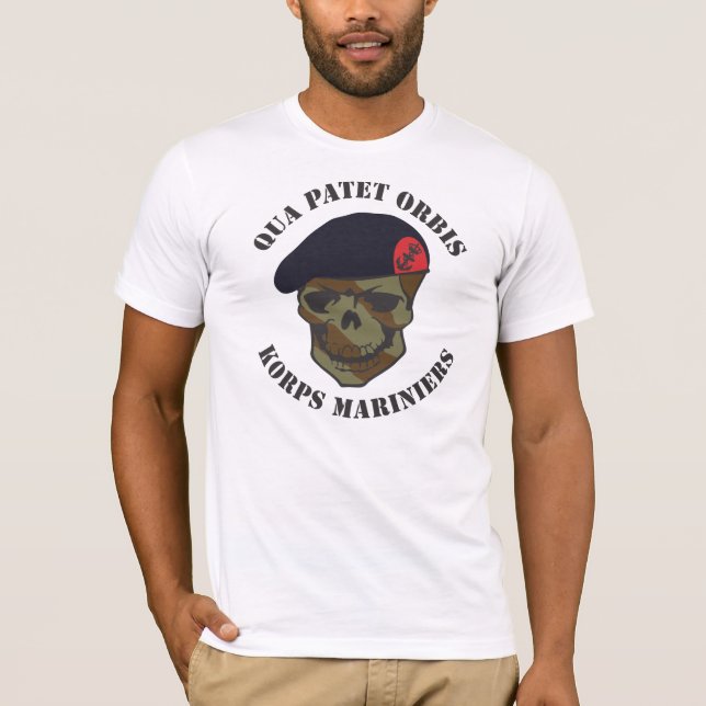 Qua Patet Orbis, Korps Mariniers T-Shirt (Vorderseite)