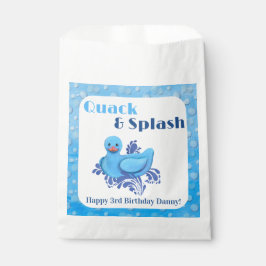 Quack and Splash Ente 3. Geburtstag Geschenktütchen
