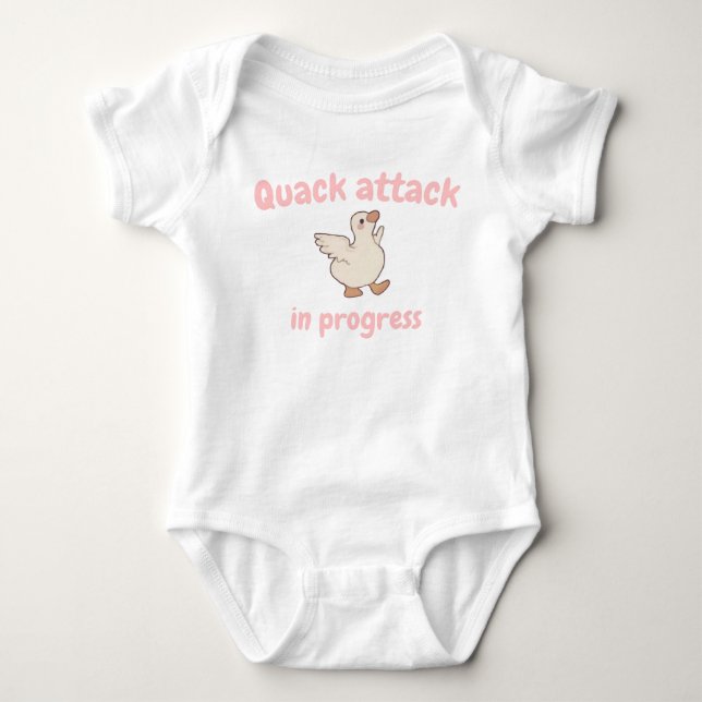 Quack Attack Baby Bodysuit Strampler (Vorderseite)