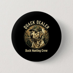 Quack Er Lustiger Entenjagd-Labrador Retriever Hun Button