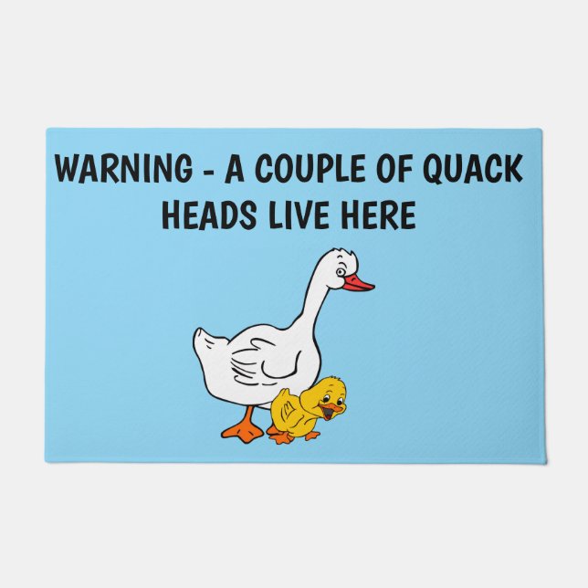 QUACK-HEAD-ENTEN FUßMATTE (Vorderseite)