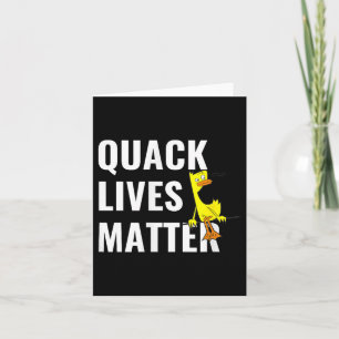 Quack Lives Rette Die Cute Ente Tipps Für Einen Ne Karte