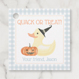 Quack oder Leckerei Duck Niedlich Blue Boy Hallowe Geschenkanhänger