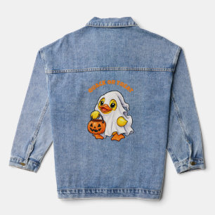 Quack or Treat Geist-Gummiente Halloween Jeansjacke