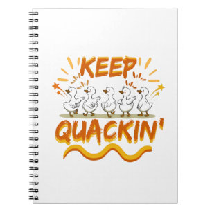 Quack weiter (Tanzen) Lustiger Entenwitz Notizblock