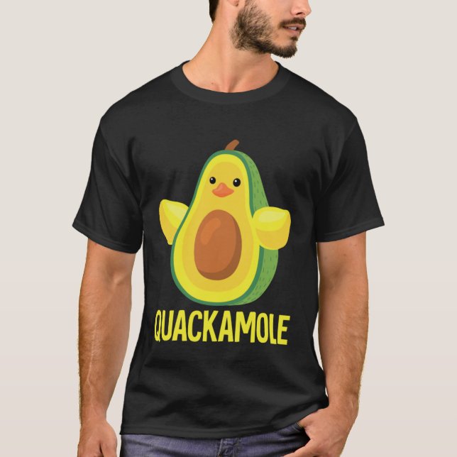 Quackamole I Quack Duck chick goose Avocado T-Shirt (Vorderseite)