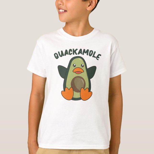Quackamole Sweet Avocado Duck Pun Avocados T-Shirt (Vorderseite)