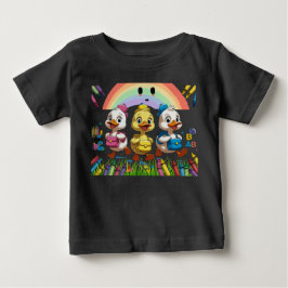 "Quackend in den Kindergarten!" – Süße Ente Zurück Baby T-shirt