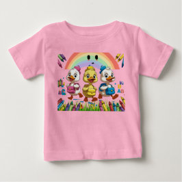 "Quackend in die Vorschule!" – Süße Ente Zurück- Baby T-shirt