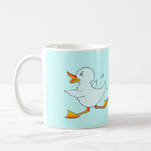 Quackers hellblaue Ente Tasse