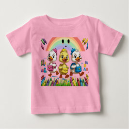 "Quacking into Kindergarten!" – Cute Duck Back-to- Baby T-shirt