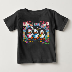 "Quacking Kindergarten - Niedliches Enten zurück i Baby T-shirt