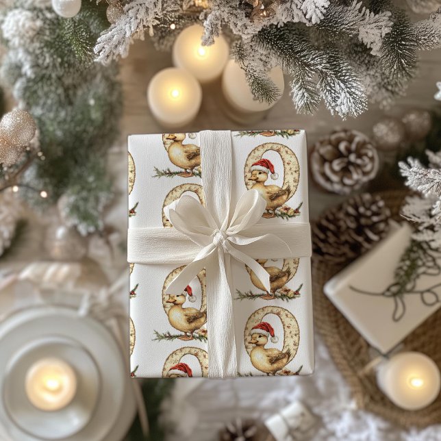 Quacking Xmas Duck Letter Q Weihnachten Geschenkpapier (Von Creator hochgeladen)