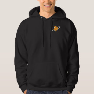 Quackity Merch Planet Duck Black Hoodie Hooded Swe