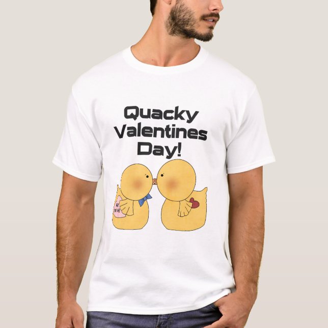 Quacky Valentinstag Tshirts und Geschenke (Vorderseite)