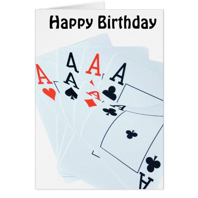 Quad Aces, Geburtskarte (Vorne)