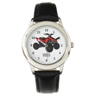 Quad atv Cartoon Illustration Armbanduhr