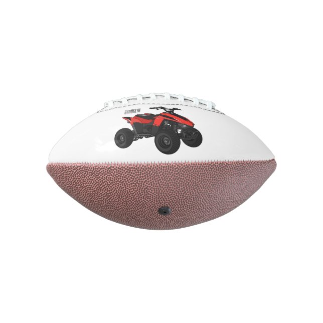 Quad atv Cartoon Illustration Football (Gedreht 270)
