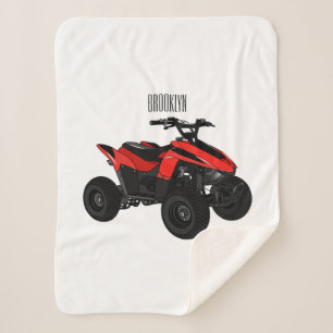 Quad atv Cartoon Illustration Sherpadecke