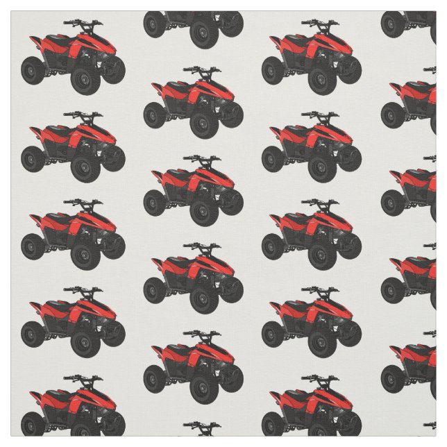 Quad atv Cartoon Illustration Stoff (Muster)