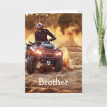 Quad ATV Off-Road Vehicle Birthday Brother Karte<br><div class="desc">Quad ATV Off-Road Vehicle Birthday Brother</div>