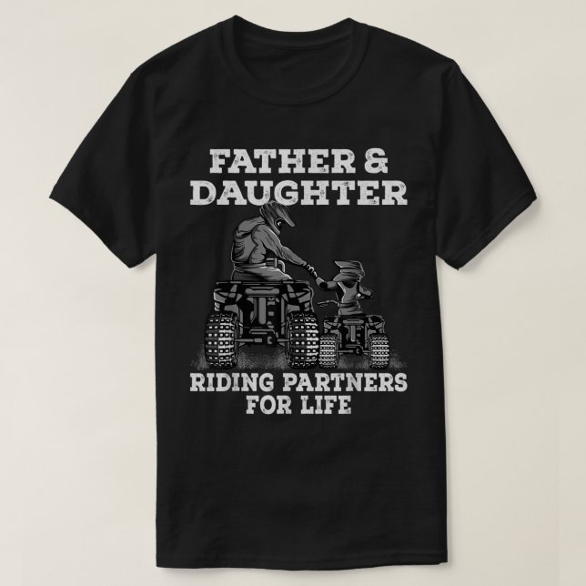 Quad Bike - Partner für das Reiten von Vater und T T-Shirt (Design vorne)