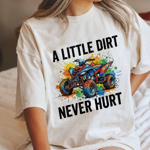 Quad-Bike-Wasserfarbspritzer-Design Tri-Blend Shirt