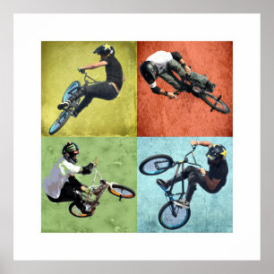 Quad BMX, Copyright Karen J Williams Poster