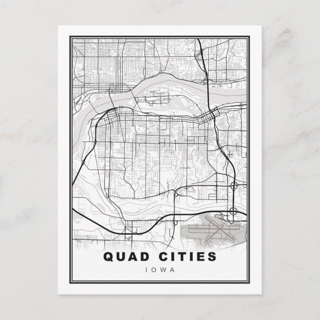 Quad Cities Karte (Vorderseite)