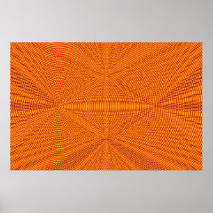 Quad Pataphysik überlappende Spiralen in CMYK Poster