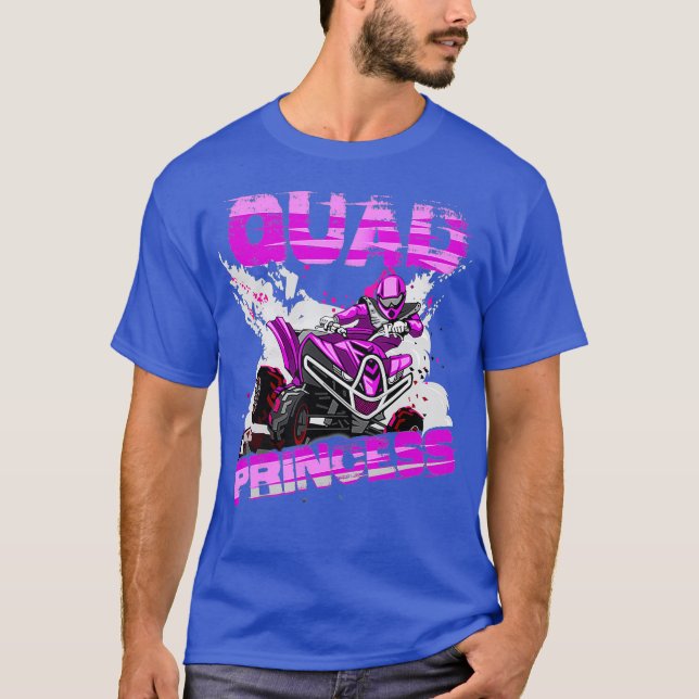 Quad Princess ATV 4 Wheeler Quad Offroad-MX T-Shirt (Vorderseite)