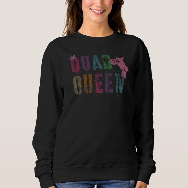Quad Queen ist mein ATV Okay Girl Driver Utv Mama  Sweatshirt (Vorderseite)