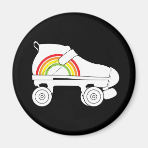 Quad Skate Regenbogen Magnet