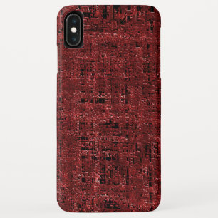 Quadrados pequenos vermelho sobreposto encharcados Case-Mate iPhone hülle