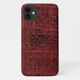 Quadrados pequenos vermelhos sobrepostos empapados Case-Mate iPhone hülle