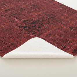 Quadrados pequenos vermelhos sobrepostos empapados sherpadecke