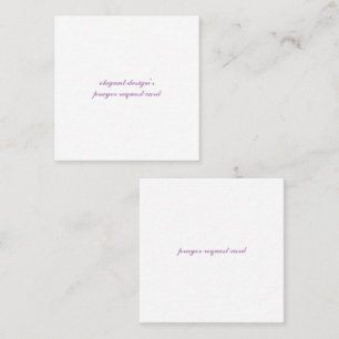 Quadrat 2,5"x2,5" Standard-matte Visitenkarte