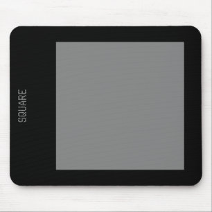 Quadrat - 50pc Grau und Schwarz Mousepad